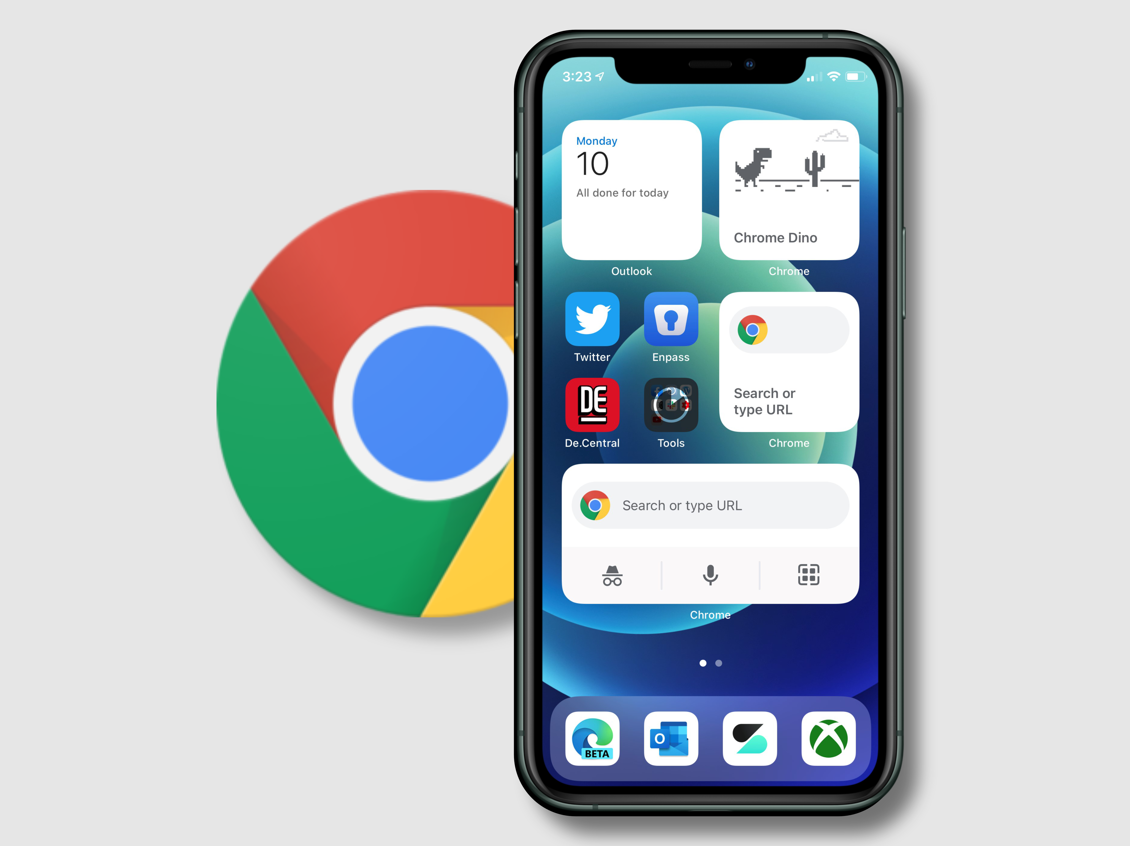 Google Chrome 90 for iPhone and iPad gets three new widgets